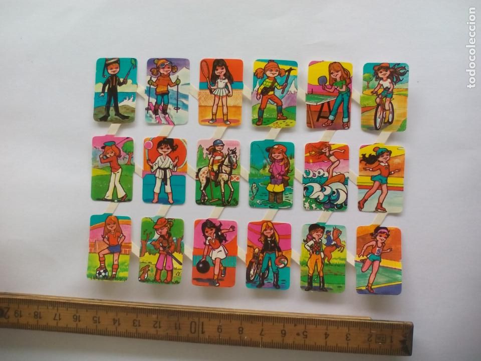 Collezionismo Figurine ritagliate antiche: L&Aacute;MINA DE CROMOS TROQUELADOS EN RELIEVE, MUJERES DEPORTES