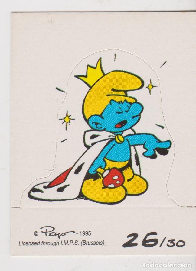Coleccionismo cromos troquelados antiguos: ed. merlin -- los pitufos n&ordm; 26 - Foto 1