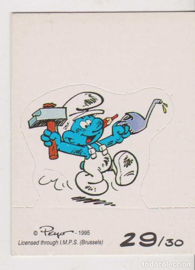 Coleccionismo cromos troquelados antiguos: ed. merlin -- los pitufos n&ordm; 29 - Foto 1