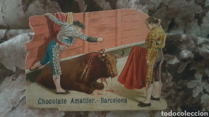 Coleccionismo cromos troquelados antiguos: Cromo troquelado chocolate Amatller - Foto 1