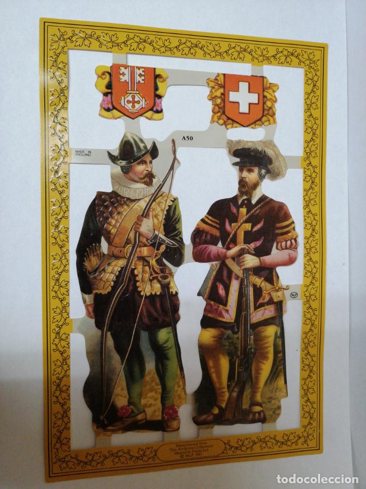 Sammeln alte gestanzte Sammelbilder: LAMINA DE CROMOS RECORTABLES TROQUELADOS A-50