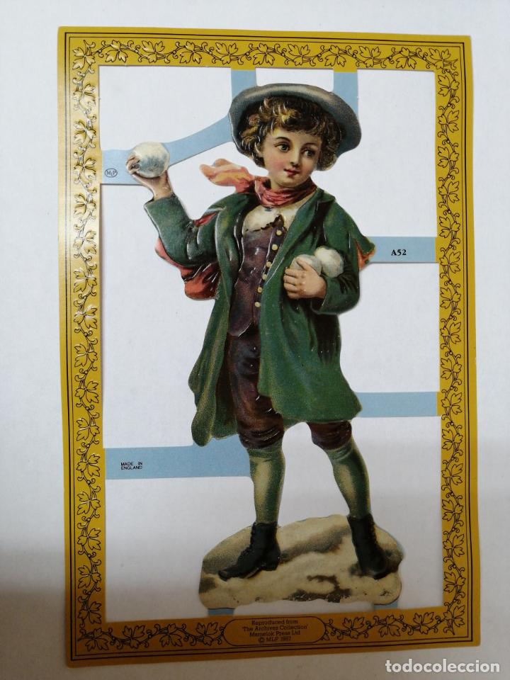 Sammeln alte gestanzte Sammelbilder: LAMINA DE CROMOS RECORTABLES TROQUELADOS A-52