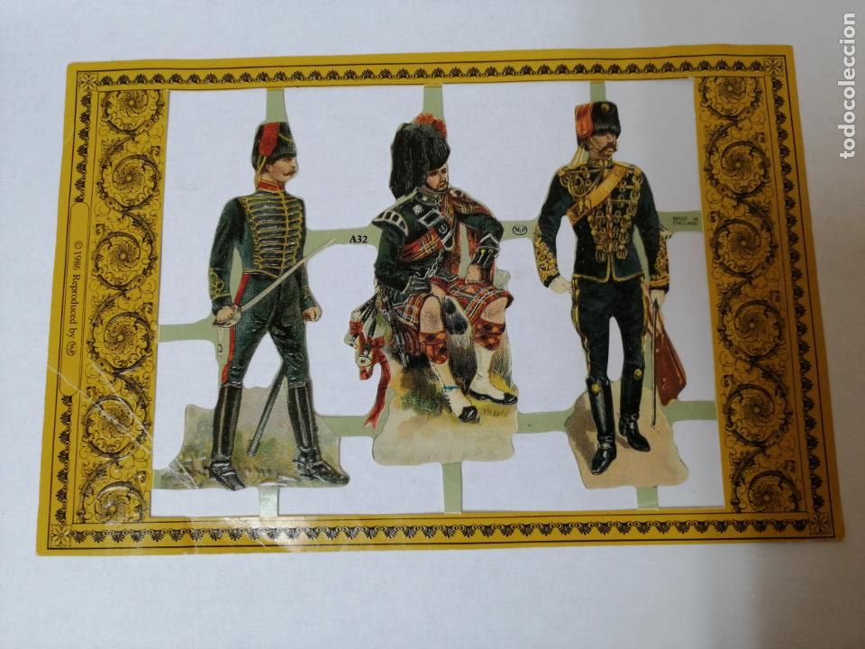 Sammeln alte gestanzte Sammelbilder: LAMINA DE CROMOS RECORTABLES TROQUELADOS A-32