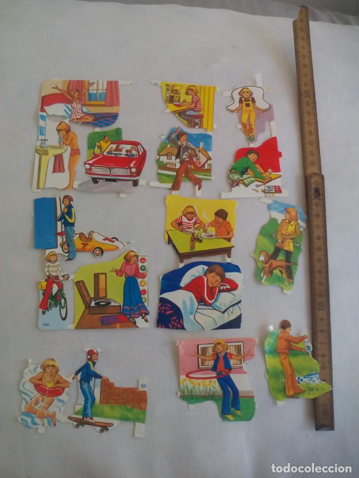 Coleccionismo cromos troquelados antiguos: lote de CROMOS TROQUELADOS ni&ntilde;os, ni&ntilde;as jugando, jovenes. made in England 1636