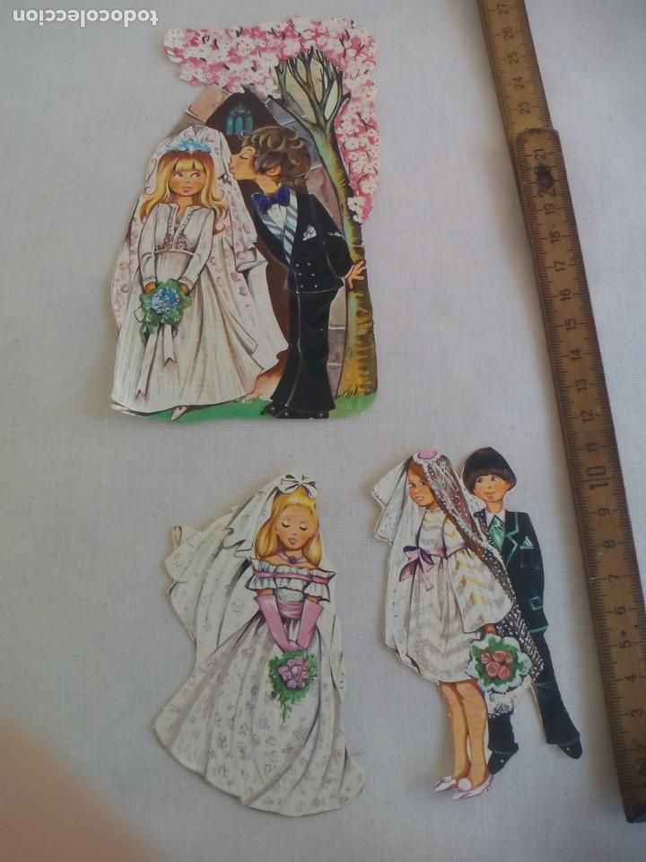 Coleccionismo cromos troquelados antiguos: lote de CROMOS TROQUELADOS boda