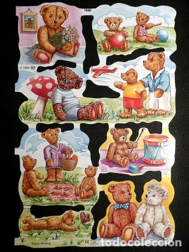 Collectable Antique Stamped Cards: ZPR. LAMINA DE CROMOS TROQUELADOS CON BRILLO Y RELIEVE MLP - 1840 - OSITOS