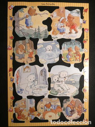 Collectable Antique Stamped Cards: ZPR. LAMINA DE CROMOS TROQUELADOS CON BRILLO Y RELIEVE MLP - 1936 - OSITOS