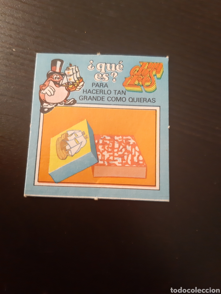 Colecionismo Cromos recortados antigos: ENGA&Ntilde;ATI&Ntilde;A MATUTANO UN DOS TRES &iquest;QUE ES? PARA HACERLO TAN GRANDE COMO QUIERAS EL CHOLLO