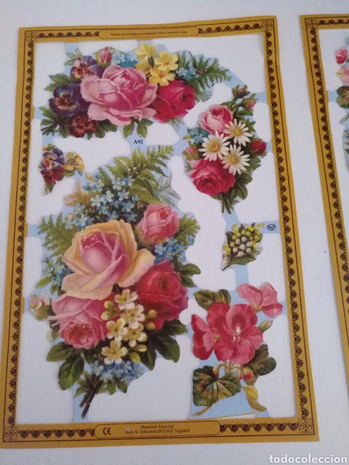 Coleccionismo cromos troquelados antiguos: Retallables de flors - Foto 3