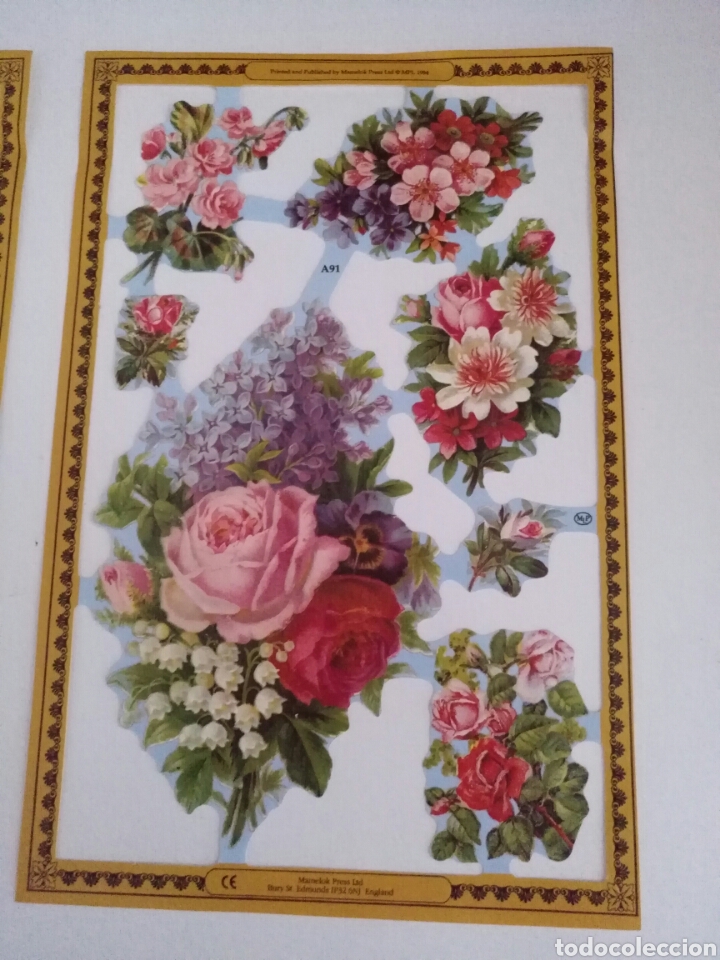 Coleccionismo cromos troquelados antiguos: Retallables de flors - Foto 4