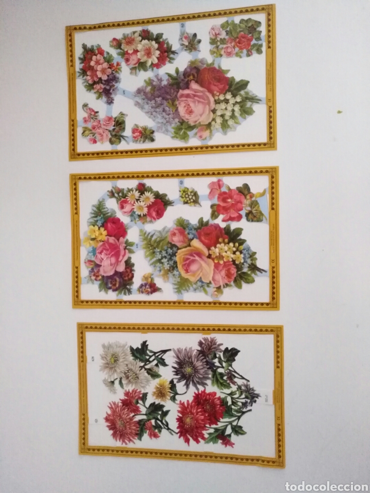 Coleccionismo cromos troquelados antiguos: Retallables de flors - Foto 1