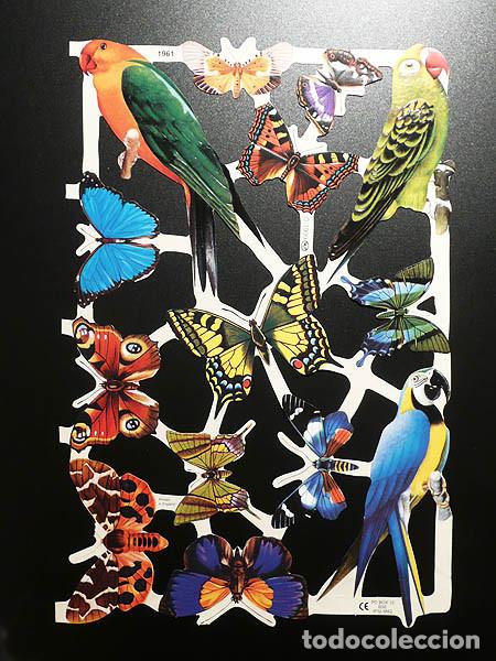 Collectable Antique Stamped Cards: ZPR. LAMINA DE CROMOS TROQUELADOS CON BRILLO Y RELIEVE MLP - 1961 - MARIPOSAS
