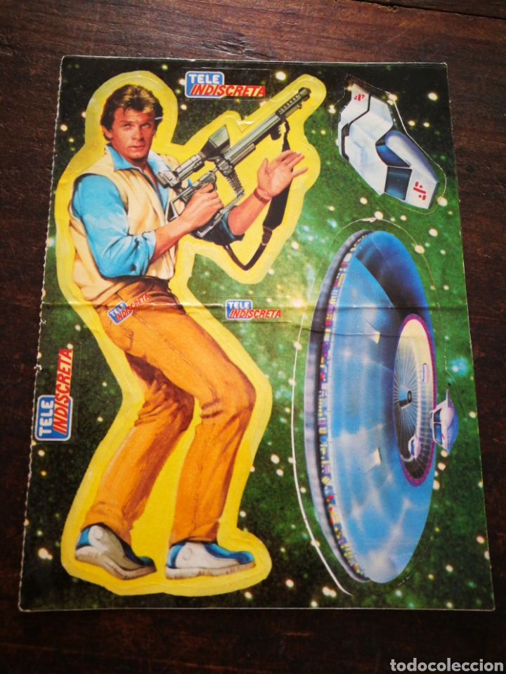Colecionismo Cromos recortados antigos: CROMO PEGATINA STICKER TROQUELADOS TELE INDISCRETA- SERIE V (VISITANTES).