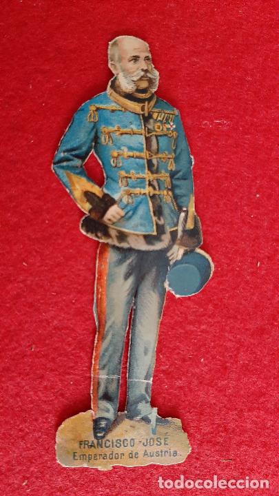 Sammeln alte gestanzte Sammelbilder: CROMO TROQUELADO MUY ANTIGUO SIGLO XIX LA ESPA&Ntilde;OLA MADRID FRANCISCO JOSE AUSTRIA ORIGINAL CRT