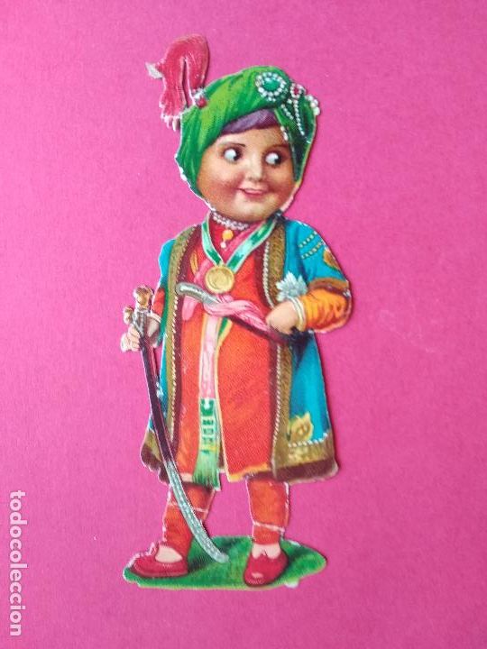 Sammeln alte gestanzte Sammelbilder: ANTIGUO CROMO TROQUELADO NI&Ntilde;O ARABE