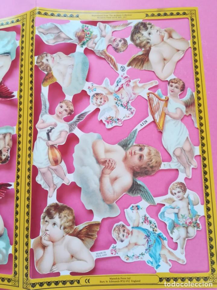 Coleccionismo Cromos troquelados antiguos: 2 L&aacute;minas cromos troquelados.