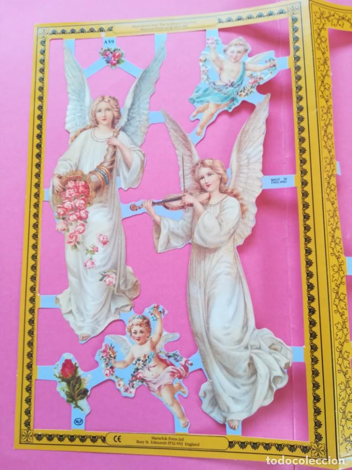 Coleccionismo Cromos troquelados antiguos: 2 L&aacute;minas cromos troquelados.