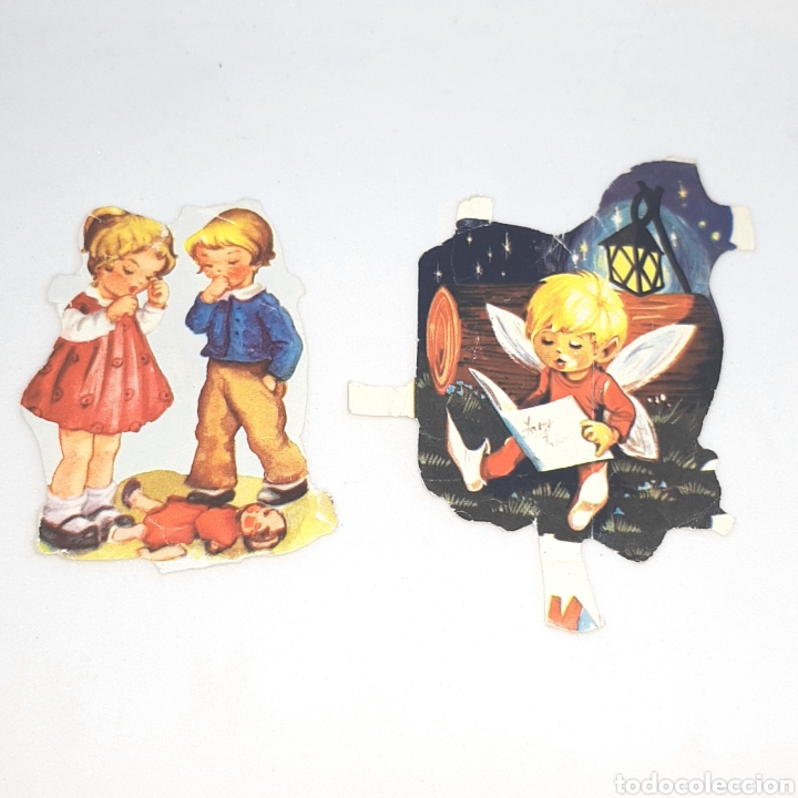 Collectable Antique Stamped Cards: (CCT) LOTE 2 CROMOS TROQUELADOS ANTIGUOS.