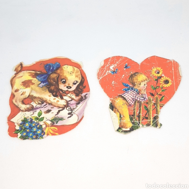 Collectable Antique Stamped Cards: (CCT) LOTE 2 CROMOS TROQUELADOS ANTIGUOS.