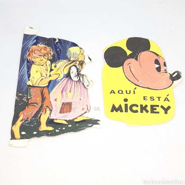 Collectable Antique Stamped Cards: (CCT) LOTE 2 CROMOS TROQUELADOS ANTIGUOS.