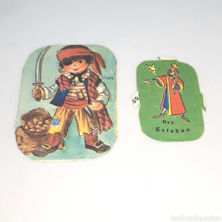 Collectable Antique Stamped Cards: (CCT) LOTE 2 CROMOS TROQUELADOS ANTIGUOS.