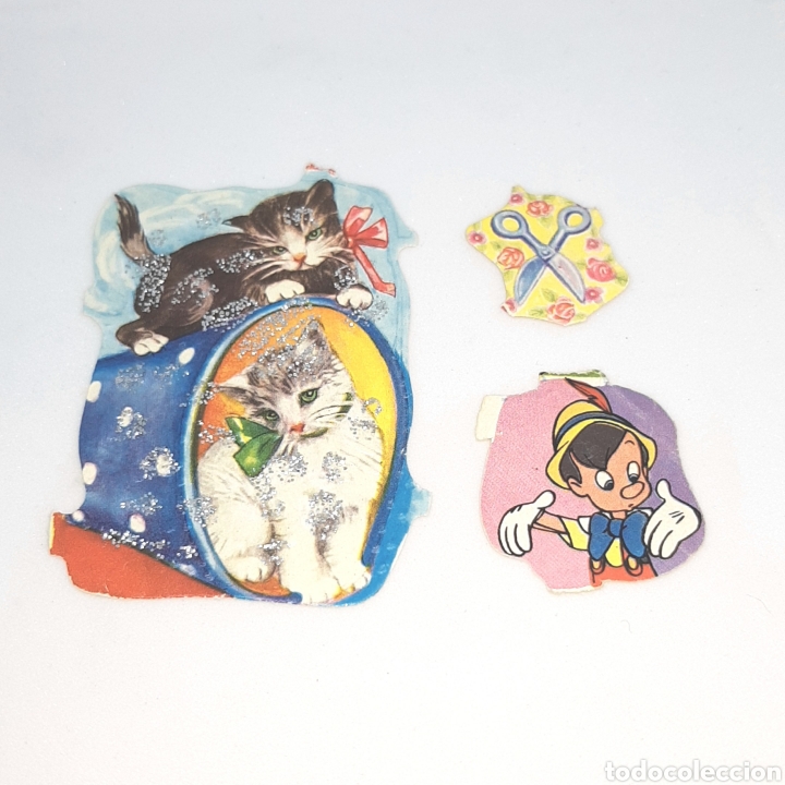 Sammeln alte gestanzte Sammelbilder: (CCT) LOTE 3 CROMOS TROQUELADOS ANTIGUOS.