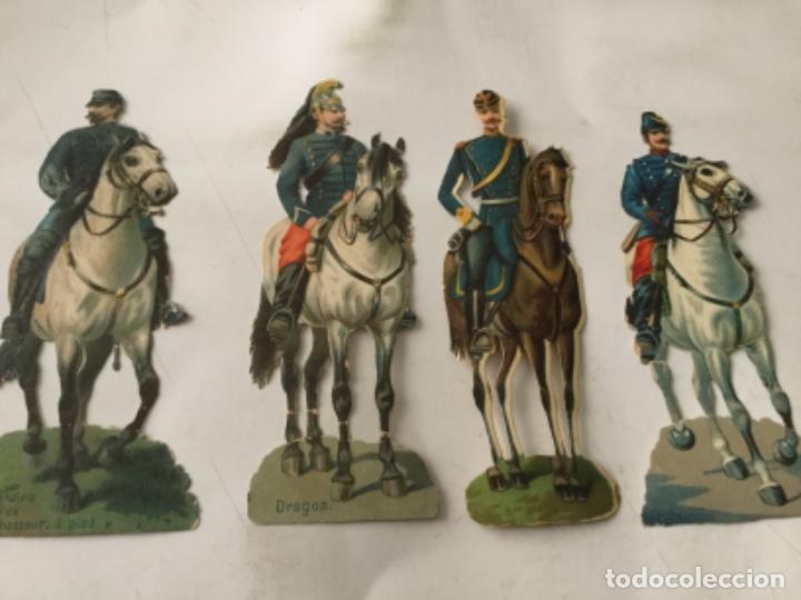 Collectionnisme Cartes &agrave; collectionner massicot&eacute;es anciennes: Troquelados- 4 caballistas