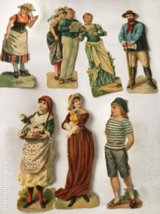 Collectionnisme Cartes &agrave; collectionner massicot&eacute;es anciennes: Troquelados- 7 varios