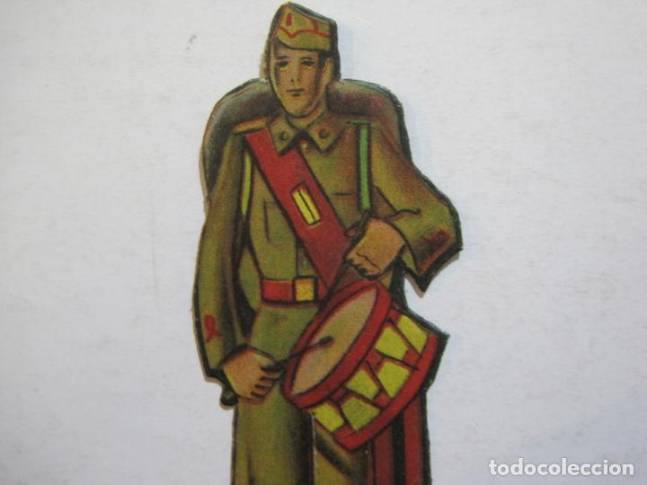 Collectionnisme Cartes &agrave; collectionner massicot&eacute;es anciennes: CROMO TROQUELADO GUERRA CIVIL-EJERCITO NACIONAL-TAMBOR-VER FOTOS-(K-18)
