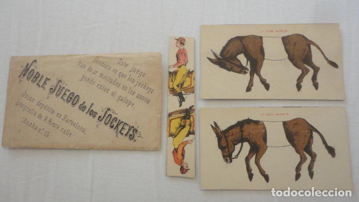 Collectionnisme Cartes &agrave; collectionner massicot&eacute;es anciennes: ANTIGUOS CROMOS TROQUELADOS? NOBLE JUEGO DE LOS JOCKEYS.LITOGRAFIA R.RIERA.BARCELONA.