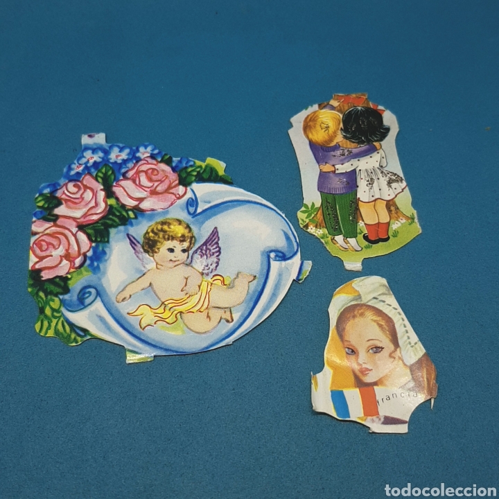 Collectionnisme Cartes &agrave; collectionner massicot&eacute;es anciennes: (CCT) LOTE 3 CROMOS TROQUELADOS ANTIGUOS.
