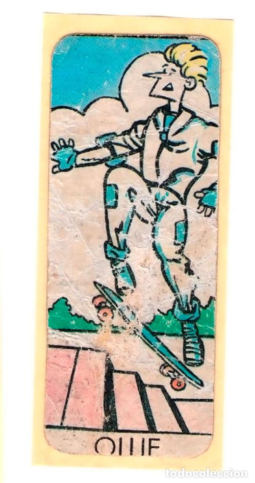 Coleccionismo Cromos troquelados antiguos: CHICLE SKATE OLLIE Cromo pegatina