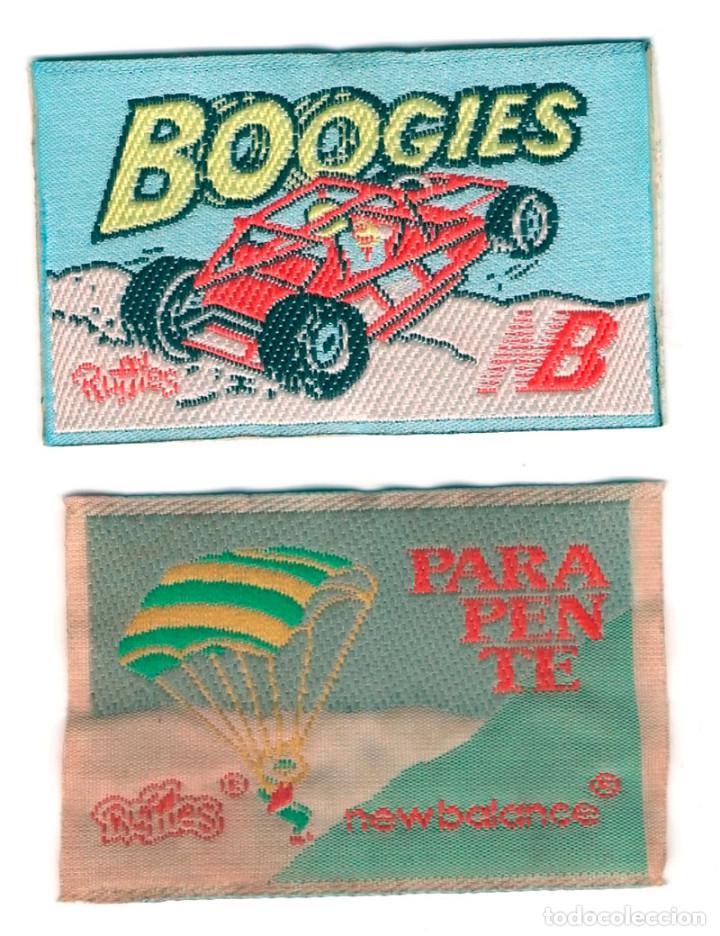 Collectionnisme Cartes &agrave; collectionner massicot&eacute;es anciennes: LOTE DOS CROMOS NEW BALANCE NB RUFFLES. Cromo pegatina CHICLE