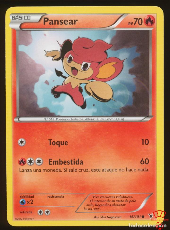 Collectionnisme Cartes &agrave; collectionner massicot&eacute;es anciennes: #16/101. PANSEAR - N&B Nobles Victorias (Noble Victories) - Pokemon Trading Card/Carta