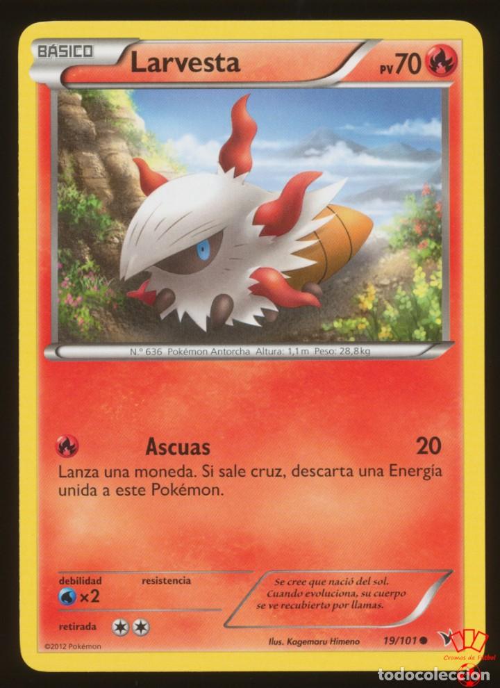 Collectionnisme Cartes &agrave; collectionner massicot&eacute;es anciennes: #19/101. LARVESTA - N&B Nobles Victorias (Noble Victories) - Pokemon Trading Card/Carta