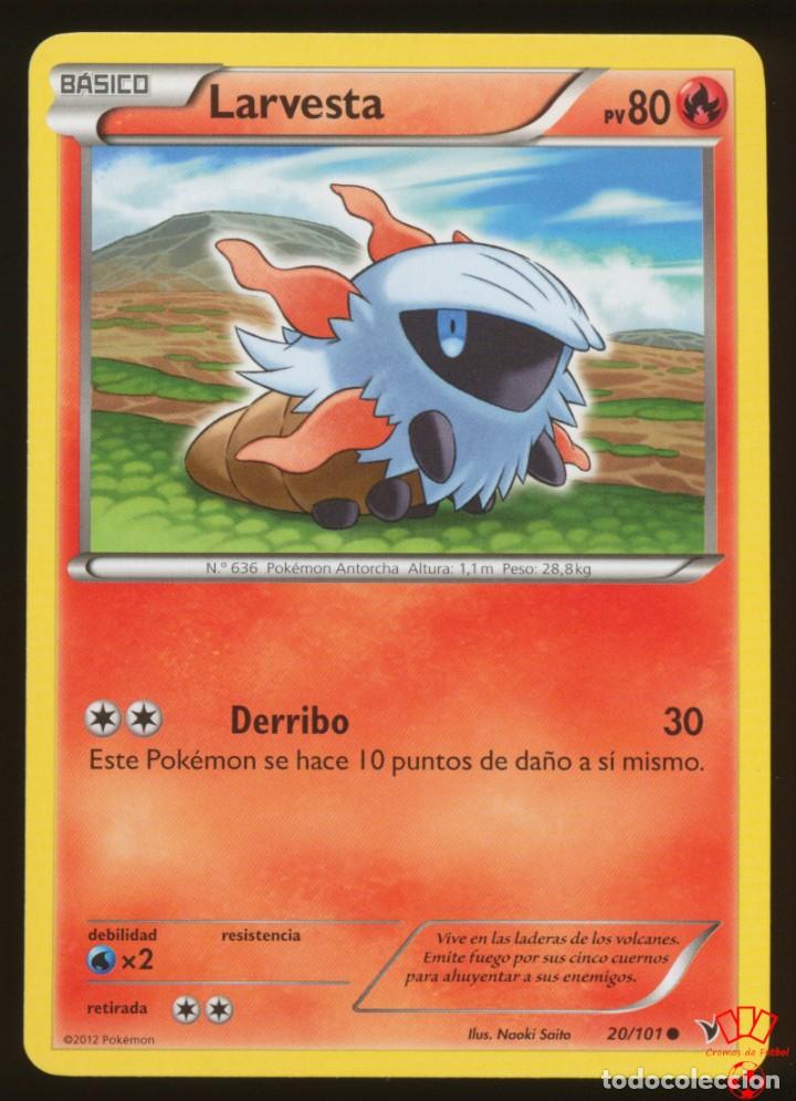 Collectionnisme Cartes &agrave; collectionner massicot&eacute;es anciennes: #20/101. LARVESTA - N&B Nobles Victorias (Noble Victories) - Pokemon Trading Card/Carta