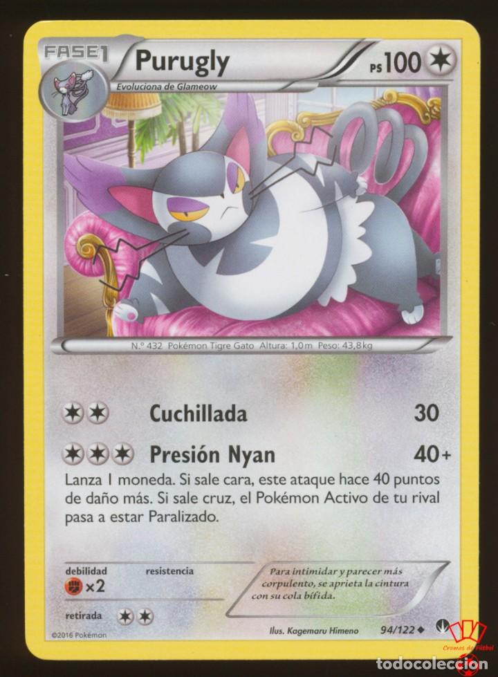 Sammeln alte gestanzte Sammelbilder: #94/122. PURUGLY - XY Turbo Limite (BREAKpoint) - Pokemon Trading Card/Carta