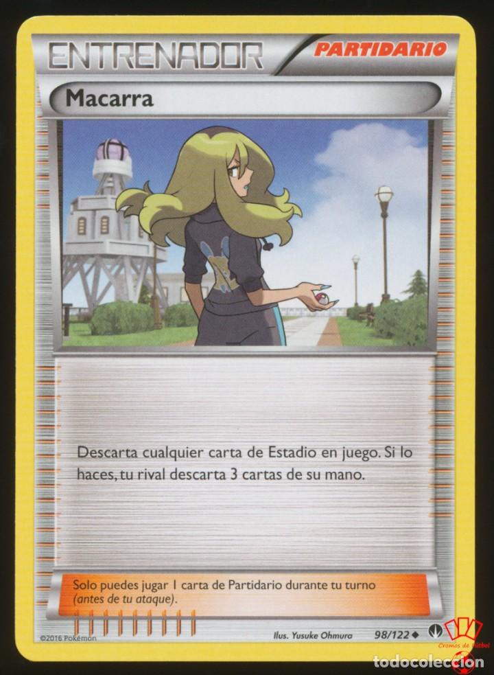 Collectionnisme Cartes &agrave; collectionner massicot&eacute;es anciennes: #98/122. MACARRA - XY Turbo Limite (BREAKpoint) - Pokemon Trading Card/Carta