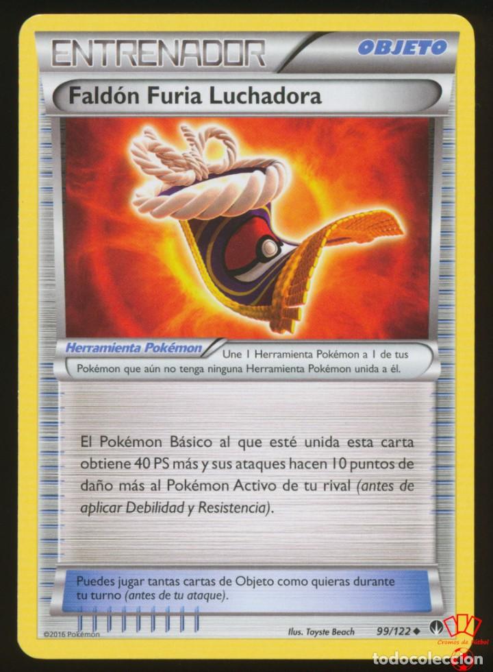 Collectionnisme Cartes &agrave; collectionner massicot&eacute;es anciennes: #99/122. FALDON FURIA LUCHADORA - XY Turbo Limite (BREAKpoint) - Pokemon Trading Card/Carta