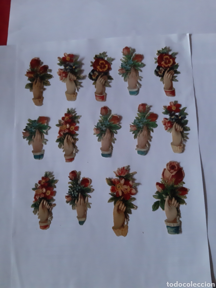 Sammeln alte gestanzte Sammelbilder: Lote de 15 antiguos cromos troquelados