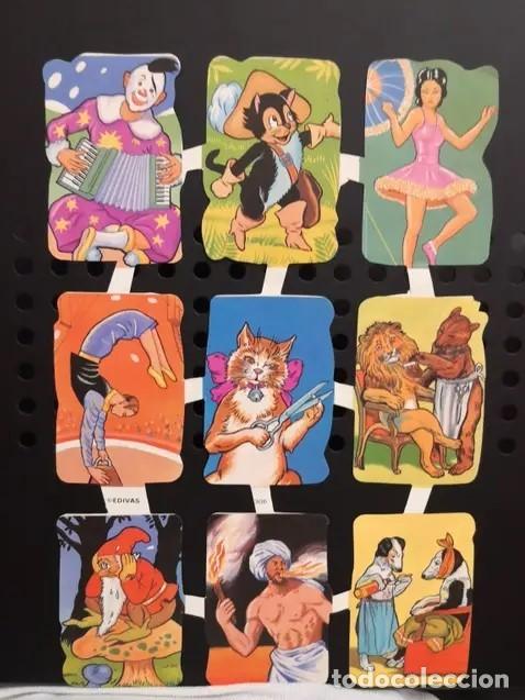 Collectable Antique Stamped Cards: LAMINA DE CROMOS TROQUELADOS EDIVAS