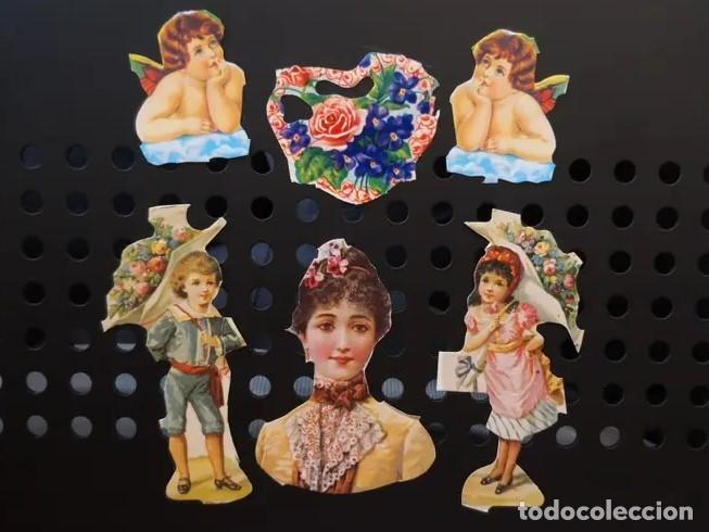 Collectable Antique Stamped Cards: LOTE VARIADO DE CROMOS TROQUELADOS
