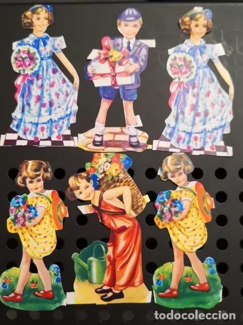 Collectable Antique Stamped Cards: LOTE VARIADO DE CROMOS TROQUELADOS