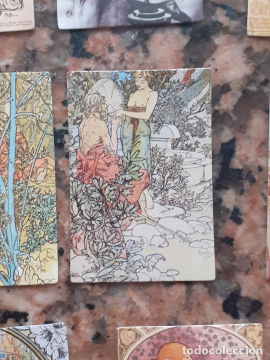 Collectable Antique Stamped Cards: mucha musha cromo vintage laminita de unos 2 x 3 cms como los cromos de anta&ntilde;o