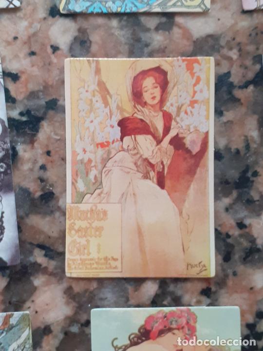 Collectable Antique Stamped Cards: mucha musha cromo vintage laminita de unos 2 x 3 cms como los cromos de anta&ntilde;o