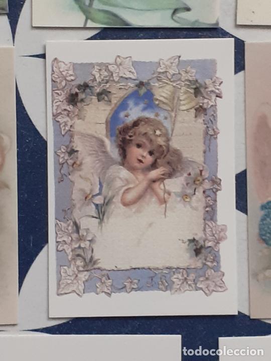 Colecionismo Cromos recortados antigos: angeles angel cupido querubines cromo vintage laminita de unos 2 x 3 cms como los cromos de anta&ntilde;o