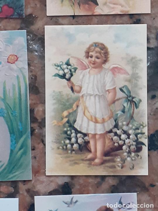 Collectable Antique Stamped Cards: angeles angel cupido querubines cromo vintage laminita de unos 2 x 3 cms como los cromos de anta&ntilde;o
