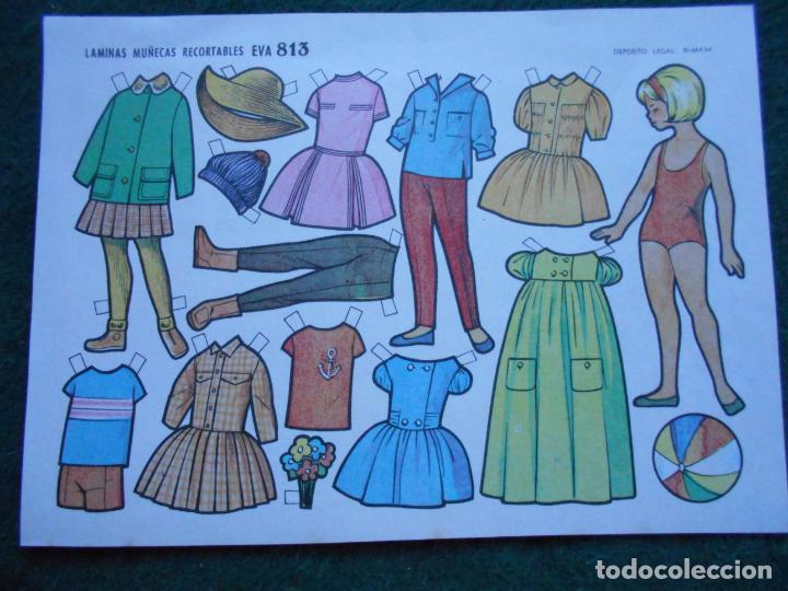 Colecionismo Cromos recortados antigos: CROMO TROQUELADO EVA 813