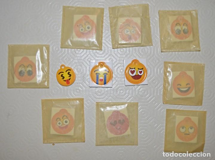 Collezionismo Figurine ritagliate antiche: LOTE DE 11 - EMOJI - EMOTICONOS - JUMPERS - 8 EN SU SOBRE