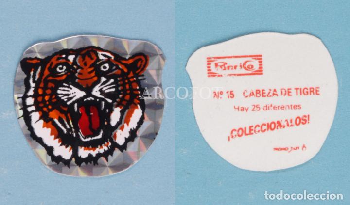 Collezionismo Figurine ritagliate antiche: Antiguo cromo TROQUELADO PANRICO n&ordm; 15 - CABEZA DE TIGRE